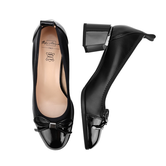 Женские туфли лодочки basic SOFIA-ALEXANDRA черные, артикул 17E-Z16741-H01