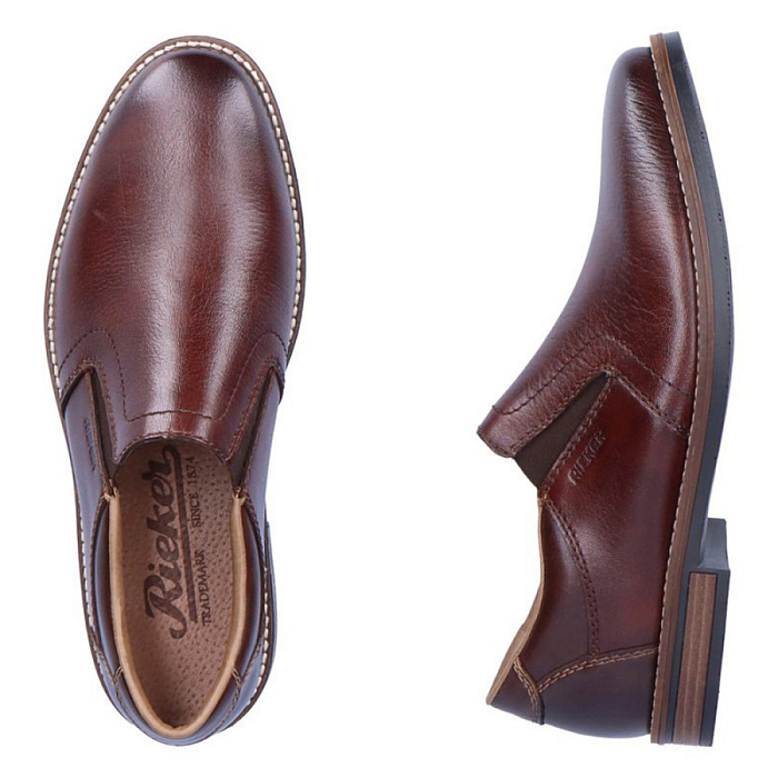 Мужские туфли RIEKER коричневые, артикул 13551-25