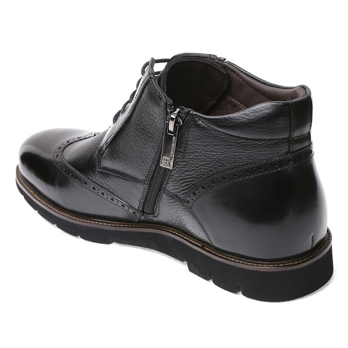 Мужские ботинки basic BRUNO RENZONI  черные, артикул YS984X-K1A-R